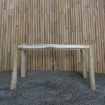 Niedriger Tisch aus Teakholzzweigen und Teakholzwurzel, Größe 100 x 100cm mit 50cm Höhe 